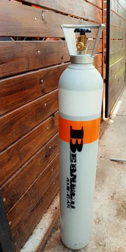 Solda Cilindro Tubo Co2, Mezcla O Argon Soldar, 4mts Cubicos Gris