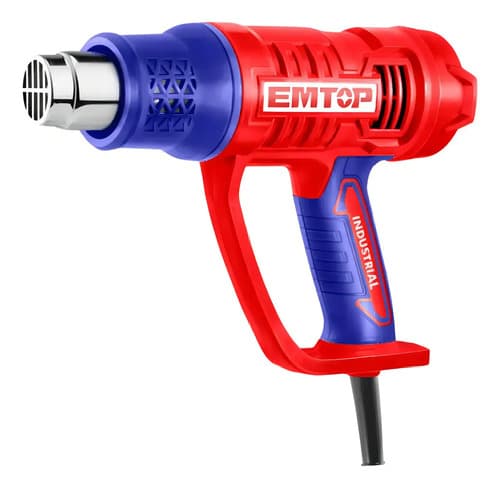 Pistola De Calor 2000w Con Accesorios Emtop Color Rojo