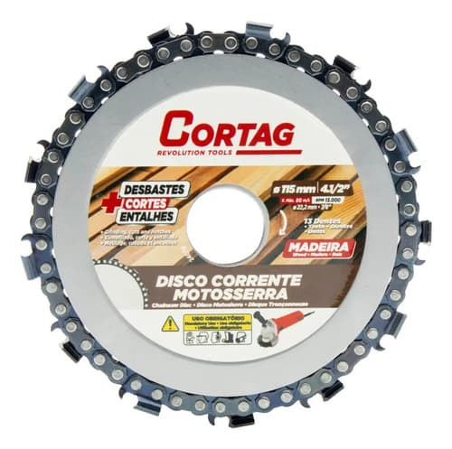 Disco Con Cadena Para Motosierra Cortag De 11.5 Para Madera