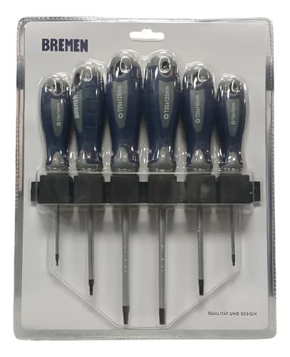 Juego Destornilladores Torx 6 Piezas Bremen Bre-4558
