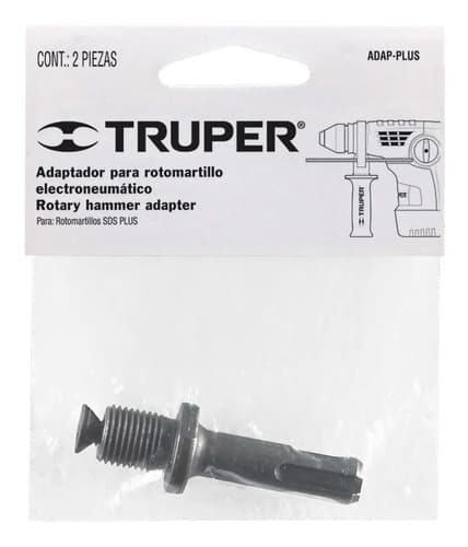 Adaptador Para Rotomartillo Sds Plus Truper 14654 Color Cromo