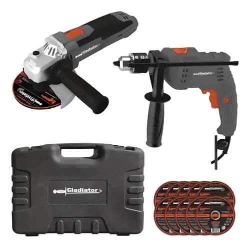 Kit De Herramientas Eléctricas Gladiator Tp413/6/220-aa415/2/220k Piezas