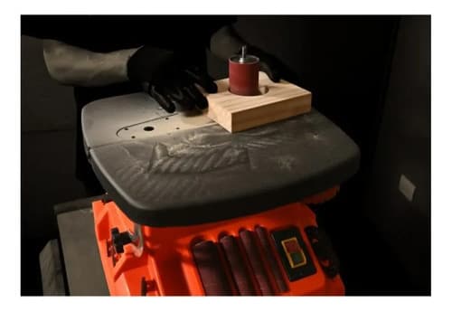 Lijadora Combinada Oscilante De Banda Y Rodillo Dowen Pagio Naranja Oscuro 50/60hz