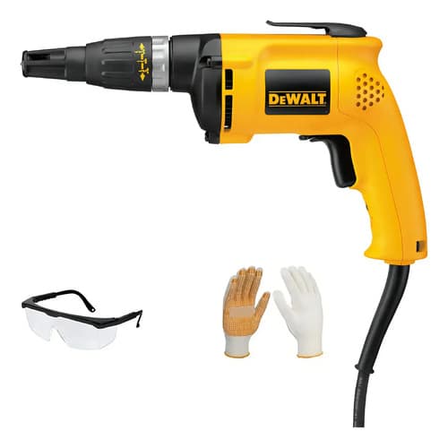 Atornillador Para Yeso 540w Dewalt + + Accesorios Color Amarillo 50 Hz