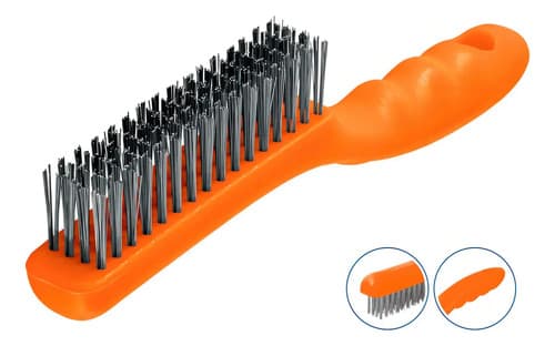 Cepillo Alambre Acero Inoxidable Mango Plastico Truper 10656