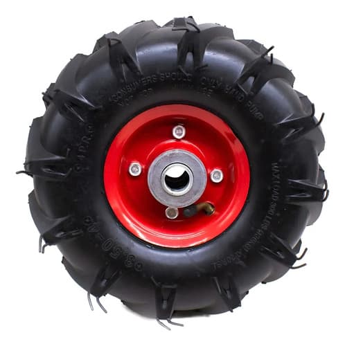 Rueda Inflable De Goma Reforzada Negro