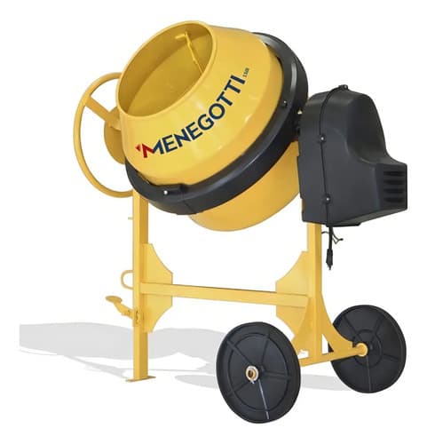 Hormigonera Menegotti Vuelco Amarilla 400l 2hp