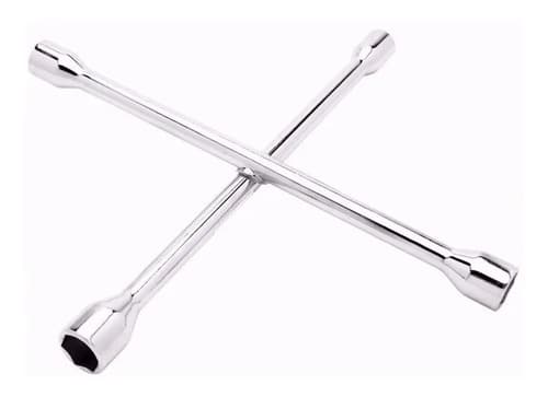 Llave Cruz Cromada 4 Bocas 17mm 19mm 21mm 23mm Reforzada