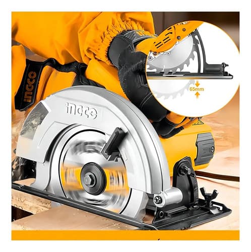 Sierra Circular Eléctrica Ingco Cs18528 185mm 1400w Naranja Y Gris 50hz/60hz Naranja/gris 50 Hz/60 Hz