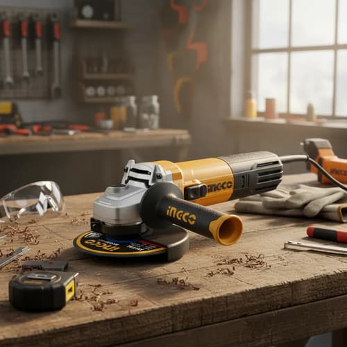 Amoladora Angular 4½ Ingco Ag130018 1300w Naranja