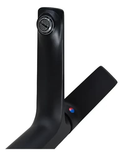 Canilla Negra Lavatorio Alta Italomix Lh-3845 Negro Mate