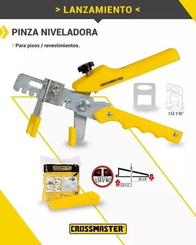 Pinza Nivelador Separador Ceramicos Crossmaster Pinza