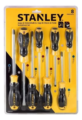 Juego De Destornilladores 8 Pzs Stanley Profesional -to