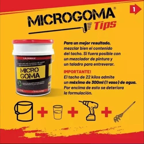 Microgoma Membrana Impermeabilizante 22 Kg Para Piso Y Pared Acabado Mate Color Gris