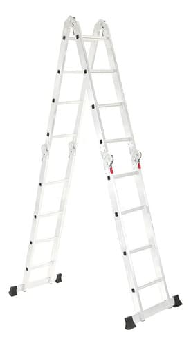 Escalera De Aluminio Multipropósito 4x4 16 Escalones Te1700 Garden Life