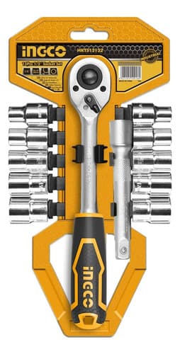 Juego 12 Dados Tubo Llave Crique 1/2 Hkts12122 - Smf Negro