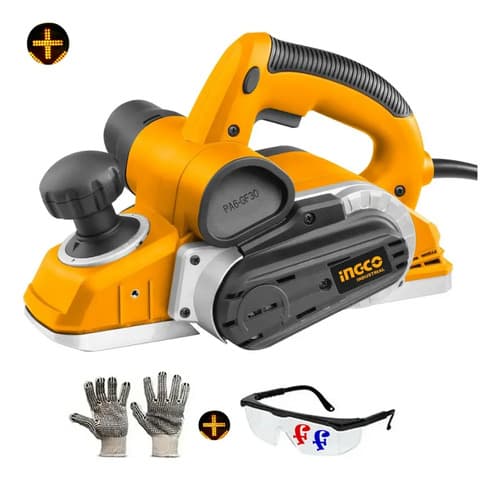 Cepillo Eléctrico Garlopa Carpintero Ingco 1050w 1600rpm Color Amarillo