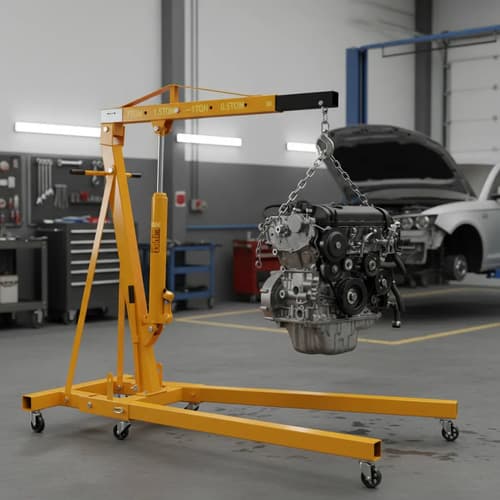 Carro De Mano Tolsen 2 Toneladas Pluma Resistente Premium Naranja Claro