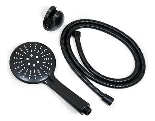 Ducha De Bano Negra C/punto Blanco Blisters Lh3277 Negro Mate