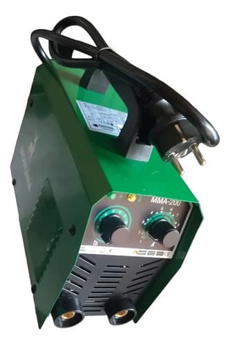 Soldadora Inverter Montana 200a, Con Sus Pinzas, Accesorios Verde