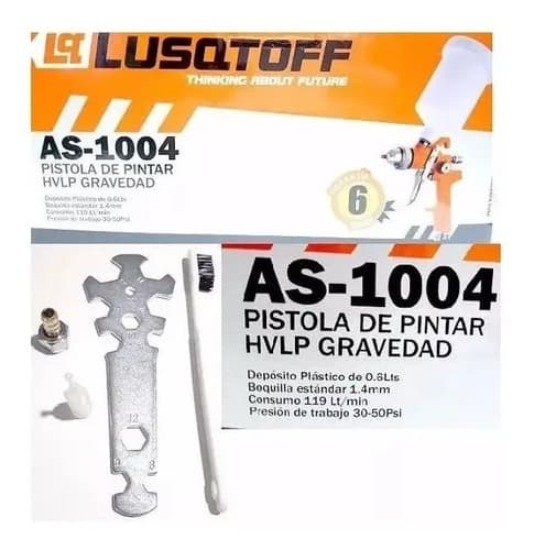 Pistola De Pintar Neumática Hvlp 1.4mm, 600cc, Plástico