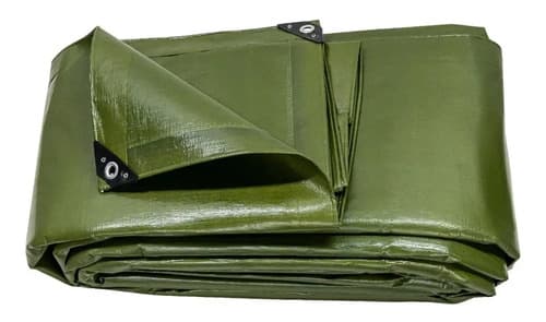 Lona Uso Rudo, Verde Olivo, 6 X 9 M Protec Uv Truper Expert