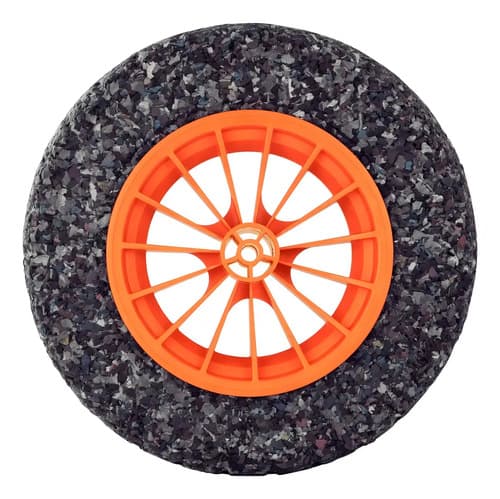 Rueda Para Carretillas Tramontina Maciza Eje 10mm Color Azul Marino