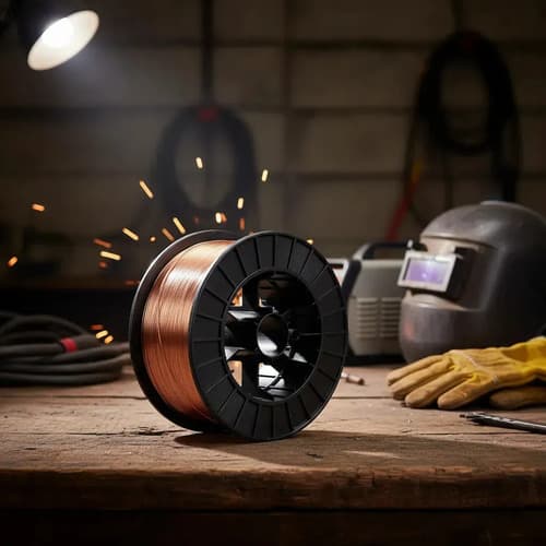 Alambre Rollo Para Soldar Mig Con Gas C02 0.8mm 5kg Tl10505 Color Gris