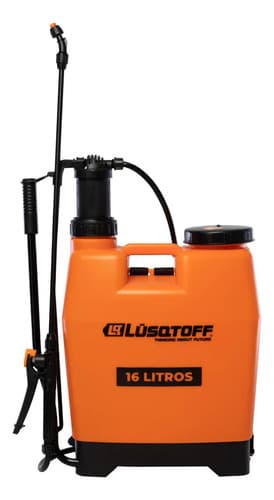 Pulverizador Fumigador Manual Mochila 16 Litros Lusqtoff Color Naranja