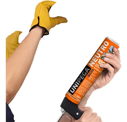 Silicona Neutra Unipega Blanco 280ml Vidrio Interior Exterior