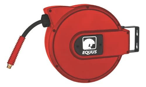 Manguera Con Carretel Retráctil Equus P/ Aire Comprimido 8m  Rojo