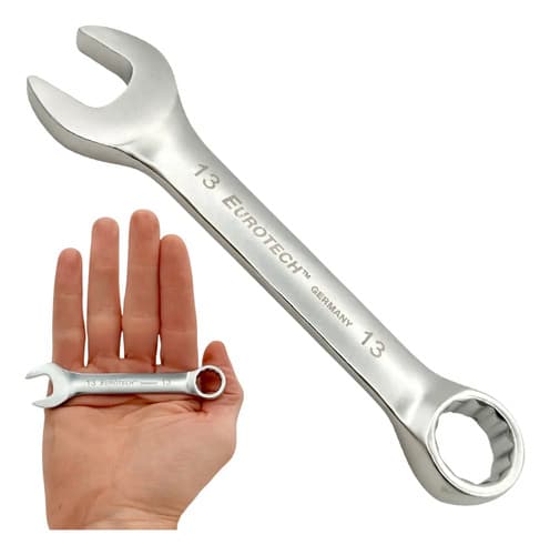 Llaves Combinadas Cortas - 8 10 13mm - Juego X3 | Eurotech Gris