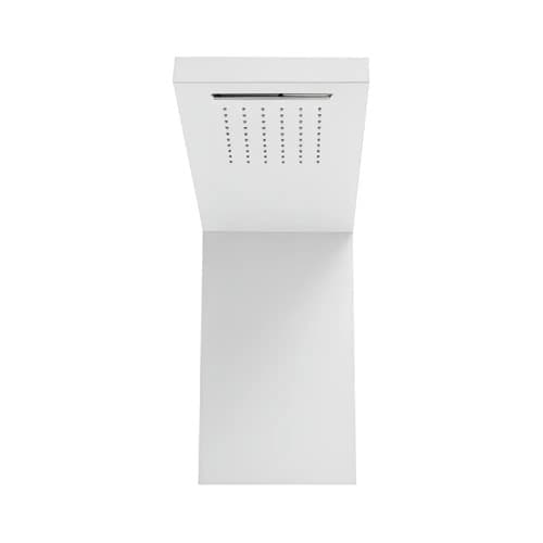 Columna De Ducha Sensi D'acqua 2 Jets Aluminio Mate Blanco