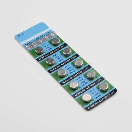 Pila Ag13 A76 Lr44 Alcalina Pack 10 Pilas De Litio Tira