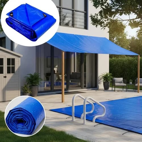 Lona Toldo Multiuso Impermeable 4x4 Mts Color Azul
