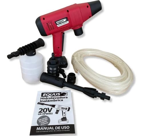 Hidrolavadora Inalámbrica Equus 20v Color Rojo