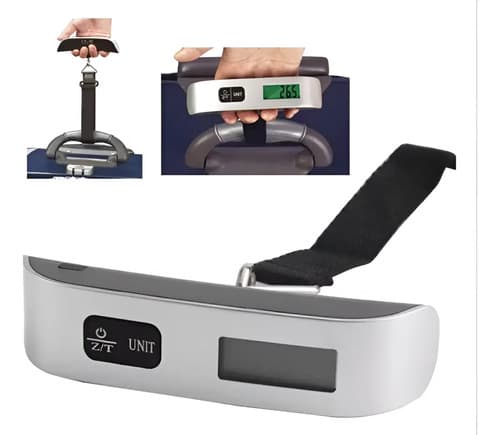 Balanza De Mano Digital Para Valija De 50 Kg Con Función Tara Gris