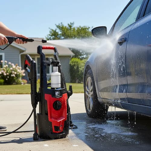 Hidrolavadora Eléctrica Equus Lt304-1200d De 1200w Con 100ba 50 Hz