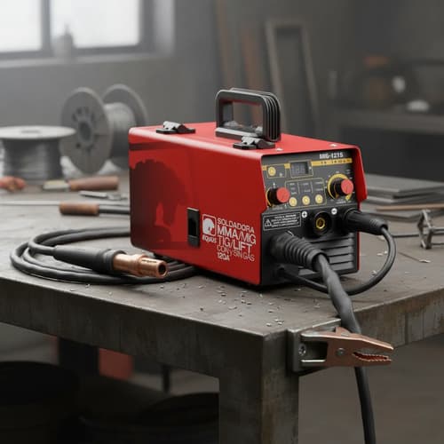 Soldadora Inverter 3 En 1 Equus 100 Amp + Careta + Alambre Rojo