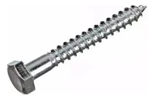 Tornillo Tirafondo En Acero Galvanizado 10mm X 50mm X 200 U