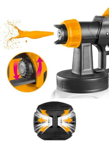 Pistola Pintar P20s A Bateria Ingco Csgli2003 Naranja
