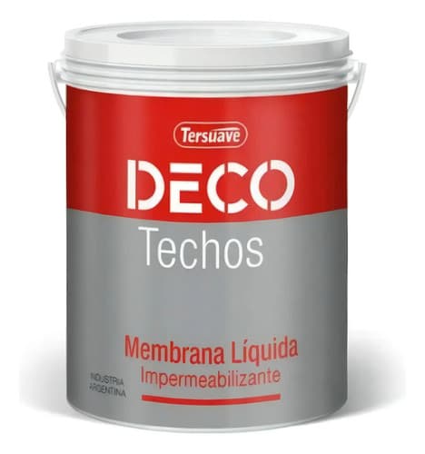 Pintura Impermeabilizante Tersuave Líquida Techos Elástica Blanca 20kg Mate