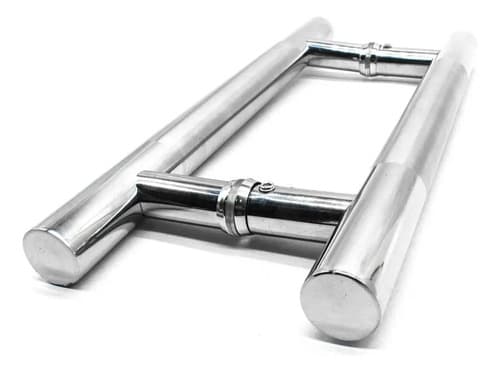 Manijon Metalico 2pz Para Puerta 30x2.5cm Lh-2560 Plateado