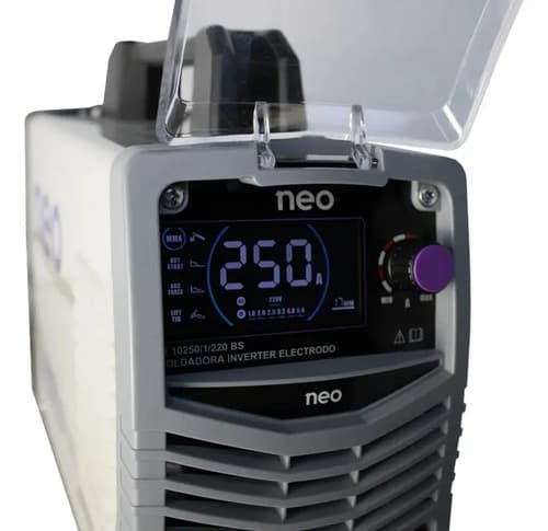 Soldadora Inverter Electrica Neo 250 A Electrodo 2,0-4,0mm Blanco/morado
