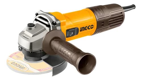 Amoladora Angular Electrica Industrial 900w 125mm Ingco Amarillo