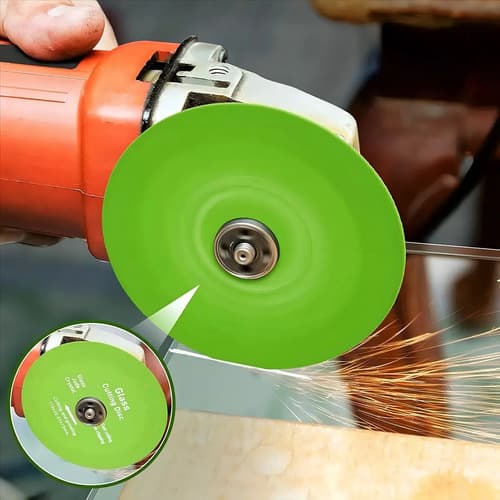 Disco Corte De Vidrio Para Amoladora Angular 4 1/2 115mm Verde