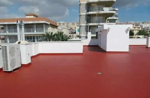 Impermeabilizante Exterior Tersuave Tersitech Para Techos Color Rojo Teja Acabado Mate 20l 20kg