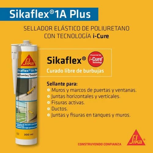 Sellador Sikaflex 1a Poliuretano 300 Ml Sika