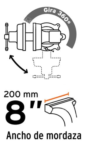 Morsa Banco 8 PuLG Wadfow