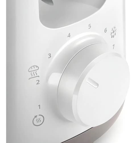 Philips Hd2590/00 Tostadora Pan Frances Y Lactal 7 Niveles Color Blanco